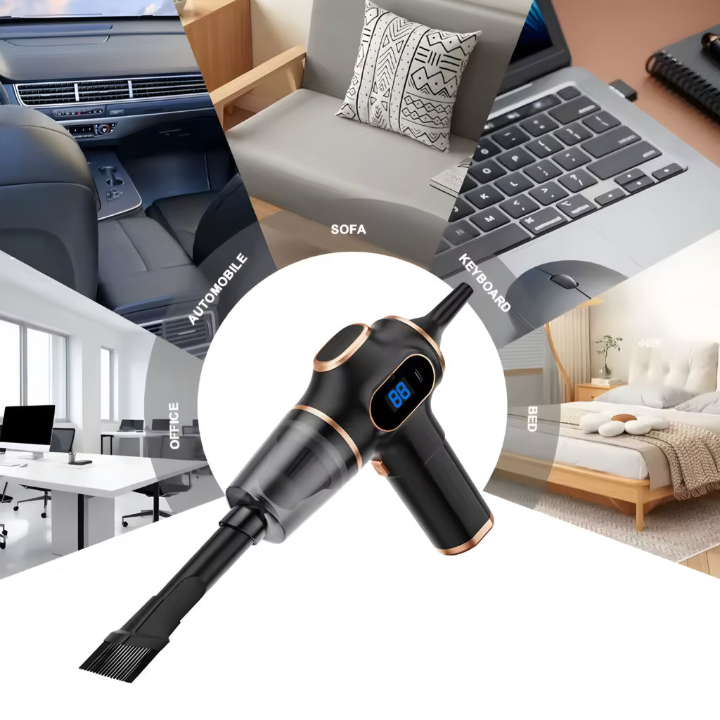 ABS Wireless Car & Home Vacuum Cleaner – Powerful Mini Vacuum