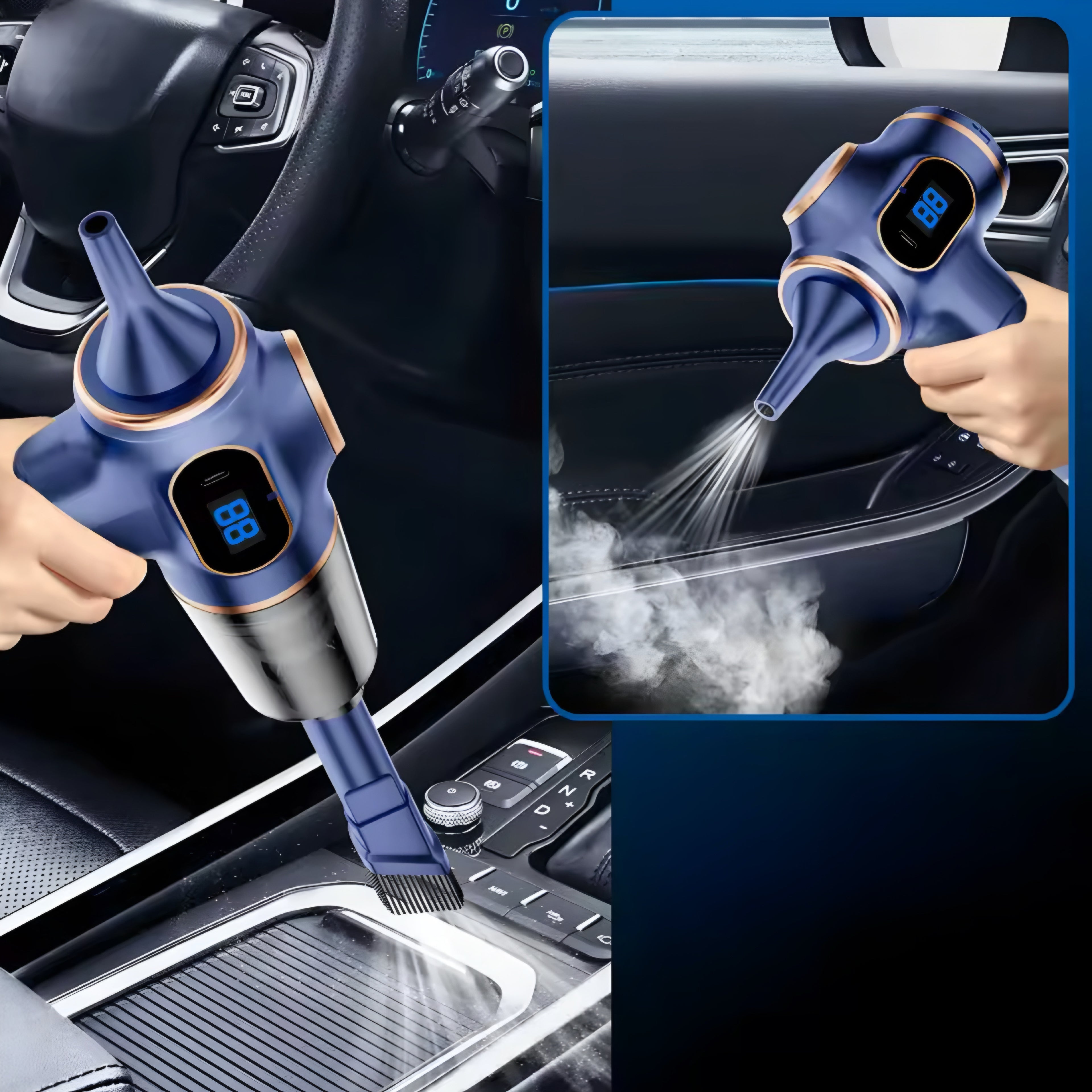 ABS Wireless Car & Home Vacuum Cleaner – Powerful Mini Vacuum