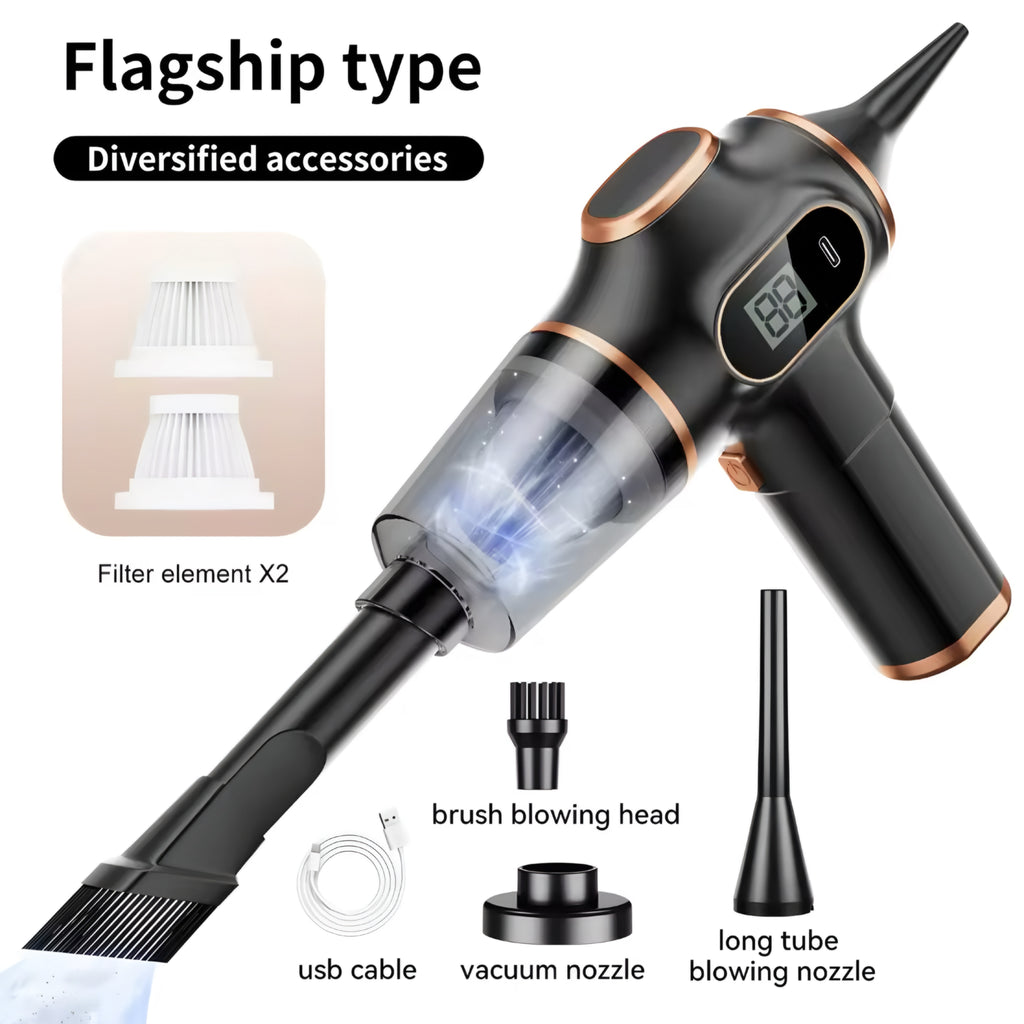 ABS Wireless Car & Home Vacuum Cleaner – Powerful Mini Vacuum