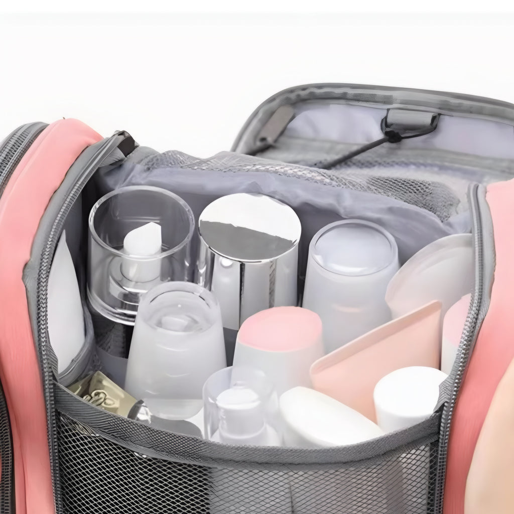 Waterproof Women’s Makeup Bag – Foldable, Hanging & Spacious