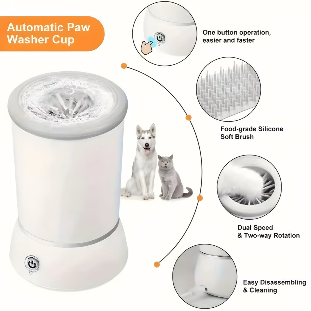Electrical Pet Paw Washer – Automatic Portable Paw Cleaning Cup
