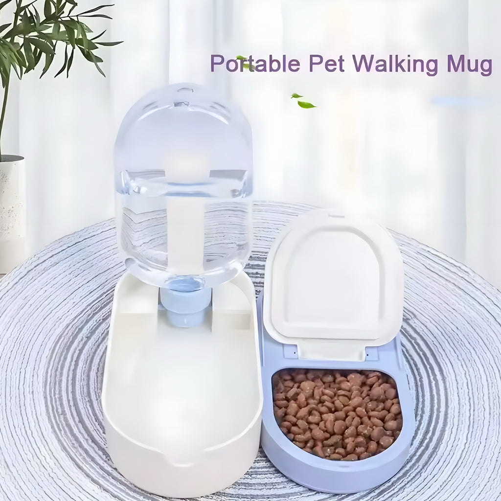 Portable Pet Water Bottle – Outdoor Drinking Fountain & Feeder