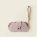 Soft Lychee Pattern PU Leather Glasses Bag – Retro Portable Case