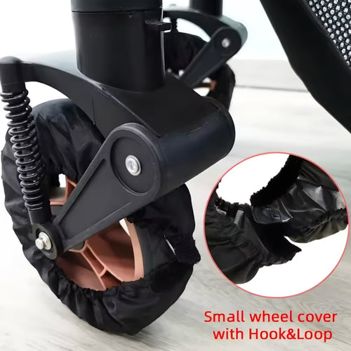2Pcs Baby Stroller Wheel Covers – Dustproof Tire Protectors