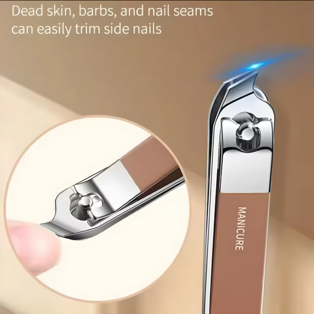 Stainless Steel Manicure Kit – All-in-One Portable Nail Care Set