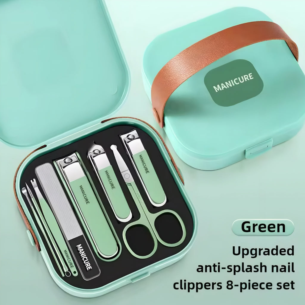 Stainless Steel Manicure Kit – All-in-One Portable Nail Care Set