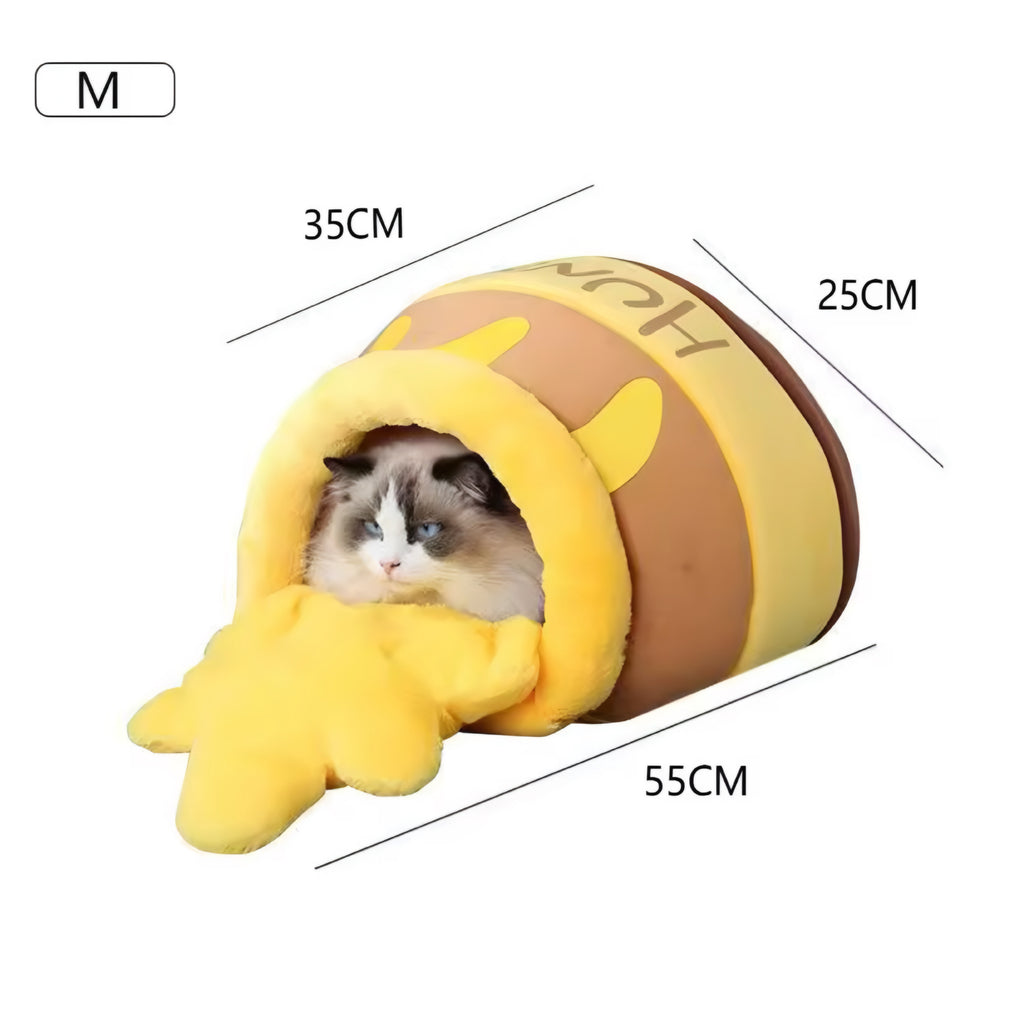 Honey Jar Cat Bed – Cozy, Cute & Irresistibly Comfortable
