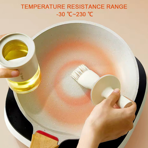 2-in-1 Oil & Sauce Dispenser Bottle with Brush