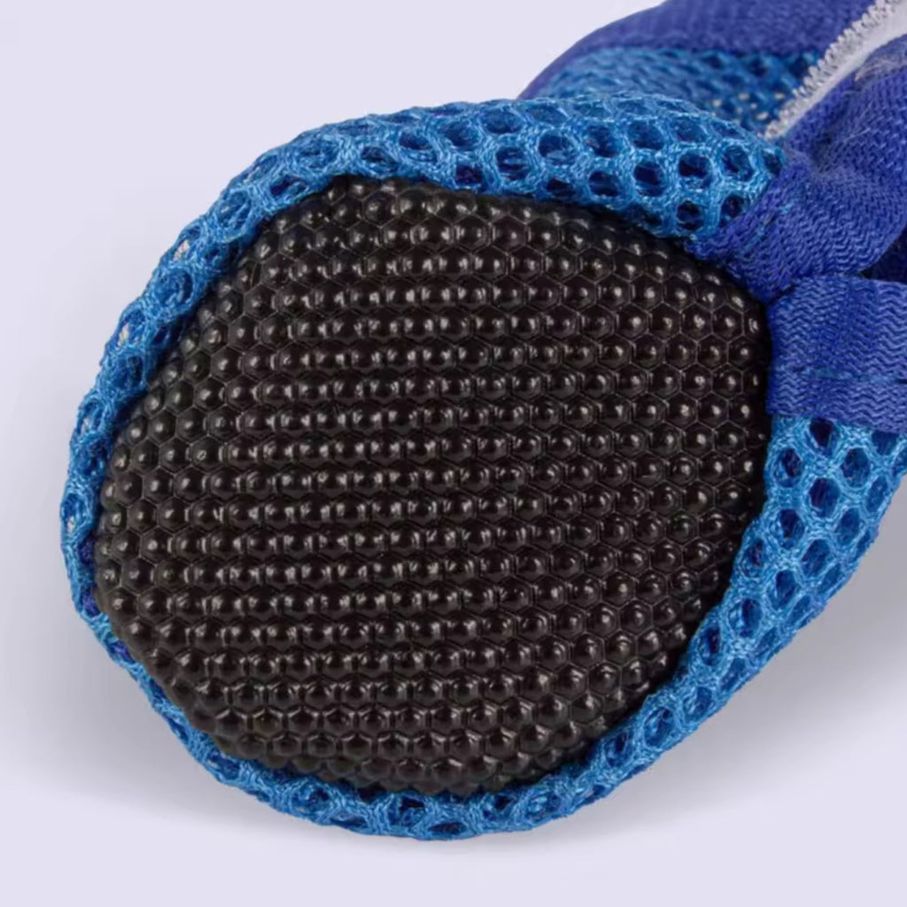 Fashion Breathable Dog Mesh Shoes (4-Piece Set)